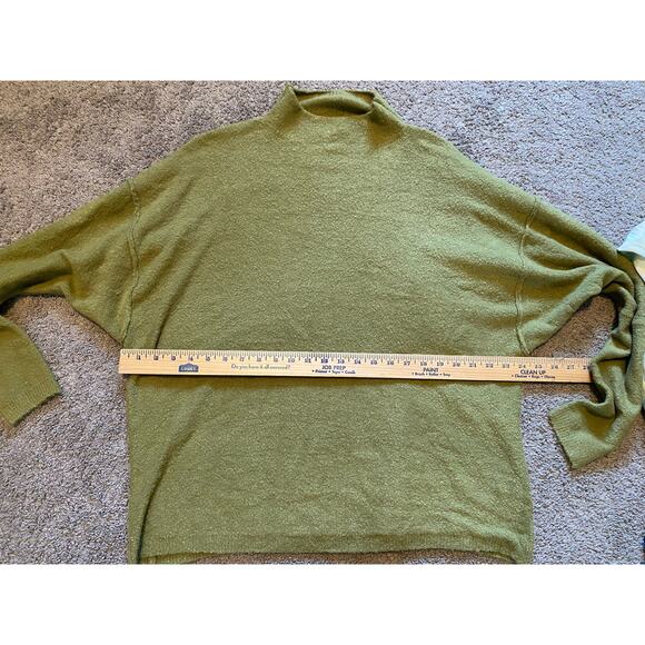 Olive Green Mock Turtle Neck Sweater - Picture 5 of 5